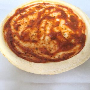 Pizza Crust with Sauce
