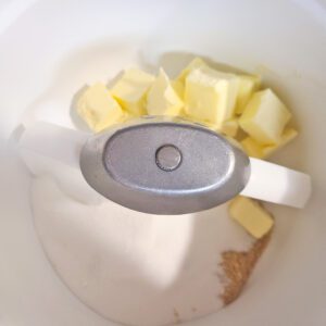 Butter and sugars in Bosch mixer