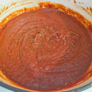 Spaghetti Sauce blended