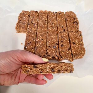 protein bars cut up
