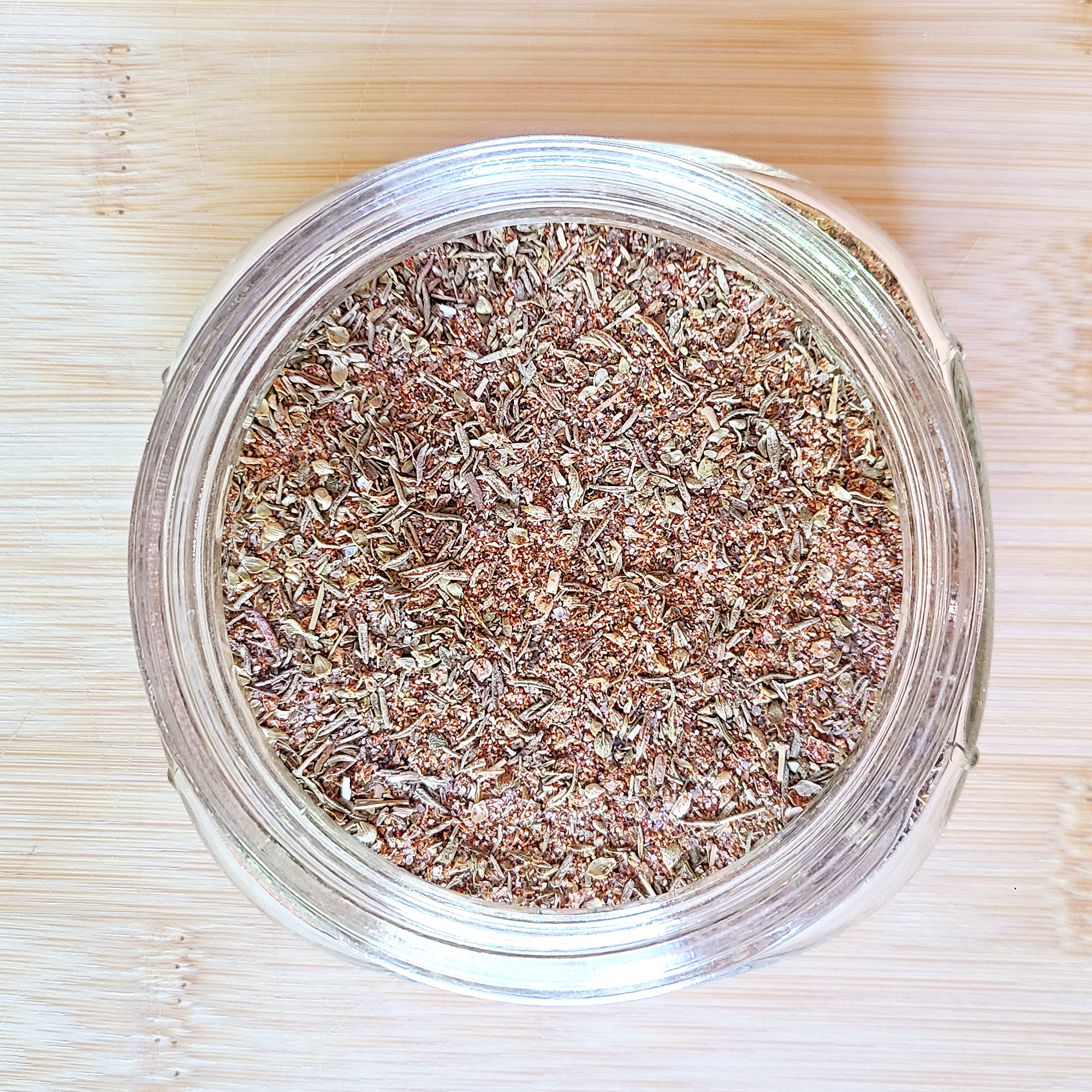 meat spice rubin a small mason jar